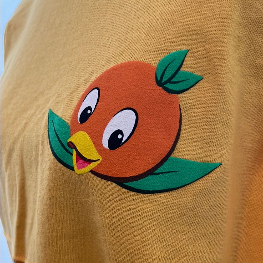 ✨Disney Parks Epcot Flower & Garden Festival Orange 🍊 Bird Spirit Jersey S✨ - Picture 6 of 9
